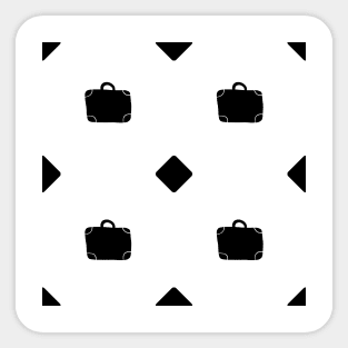 printmaking pattern black and white elements Sticker